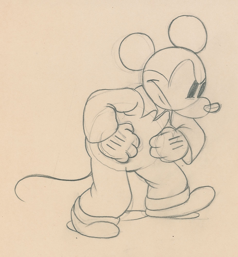 Lot #34 Mickey Mouse production drawing from Mickey’s Service Station - Image 2