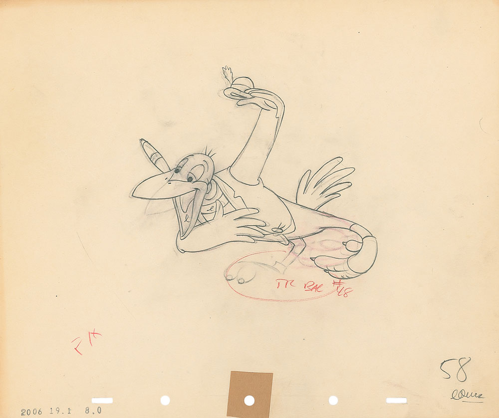 Lot #152 Jim Crow production drawing from Dumbo