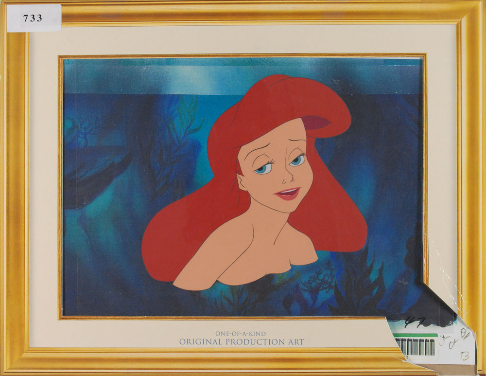 Lot #308 Ariel production cel from The Little Mermaid