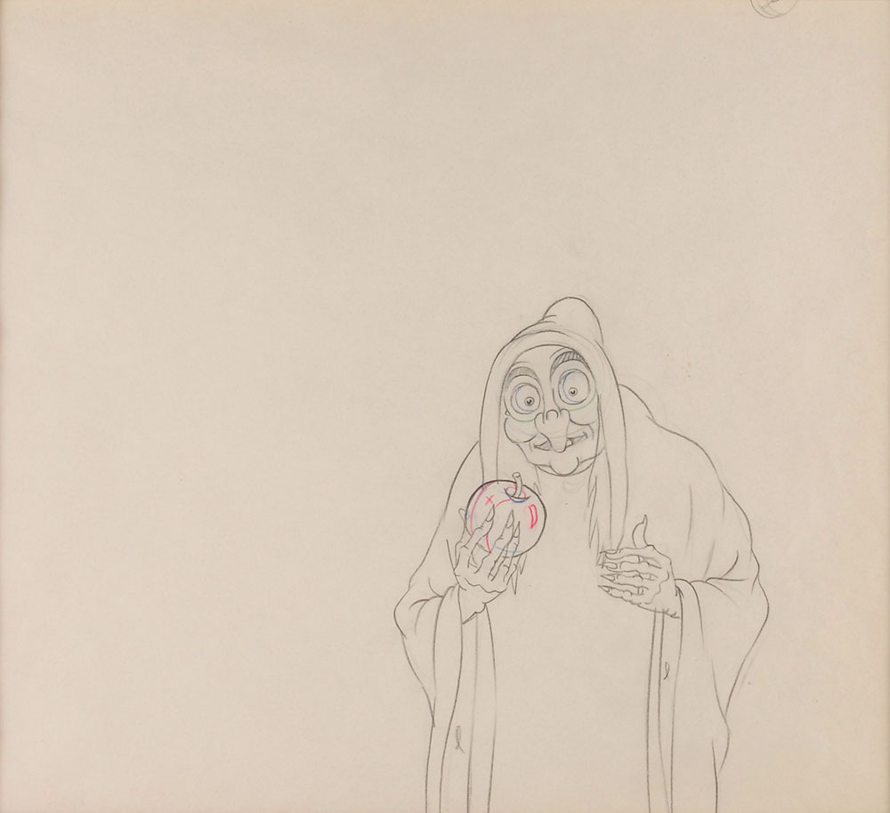 Lot #88 Wicked Witch production drawing from Snow