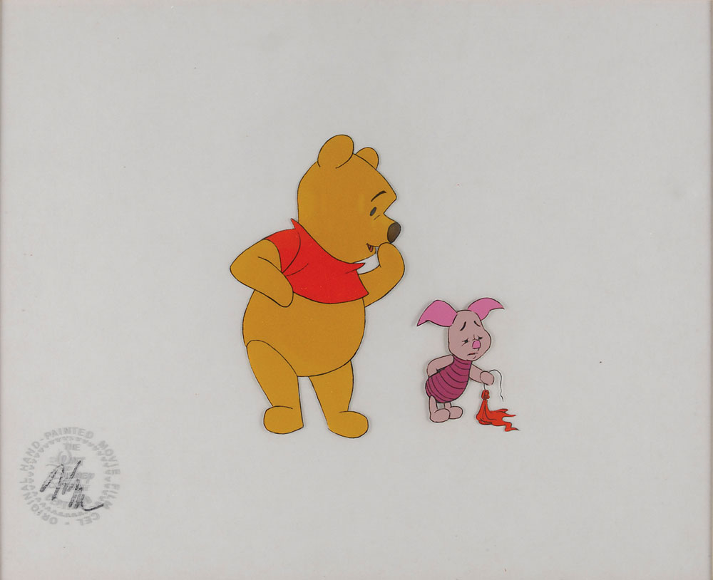 Lot #298 Winnie the Pooh and Piglet production cel from Winnie the Pooh and A Day For Eeyore