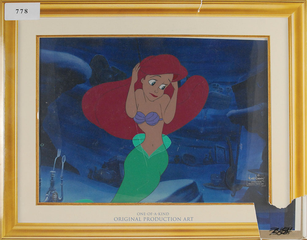 Lot #309 Ariel production cel from The Little