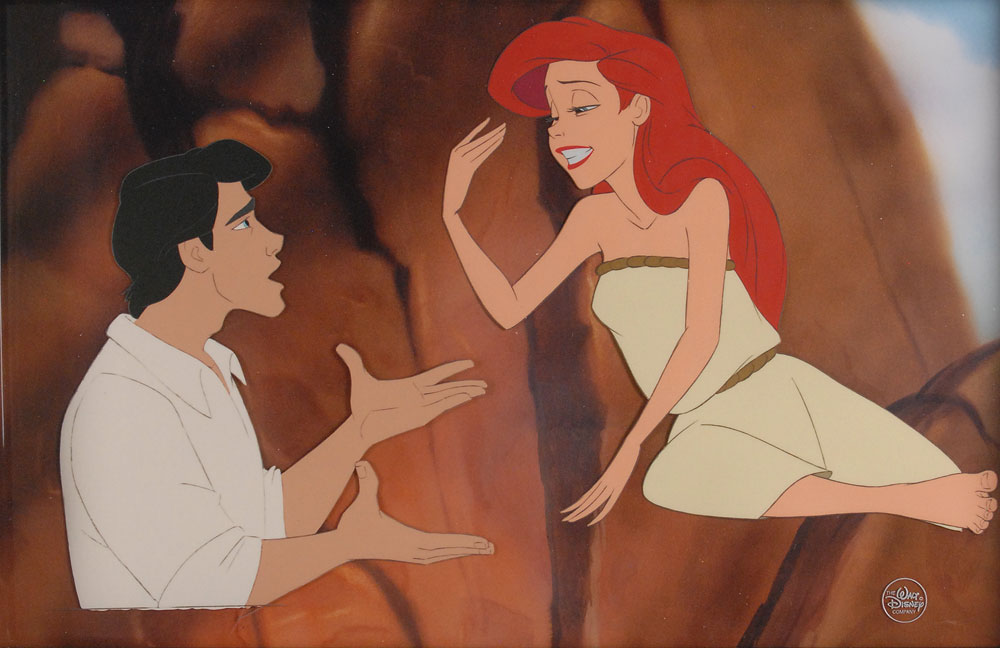 Lot #307 Ariel and Eric production cel from The Little Mermaid