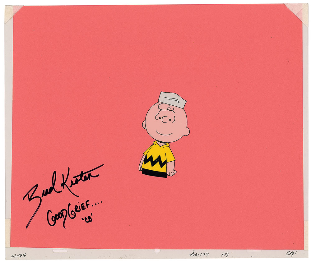 Lot #493 Charlie Brown production cel from It Was