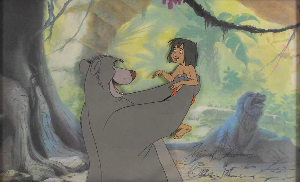 Lot #286 Mowgli and Baloo production cel from The Jungle Book