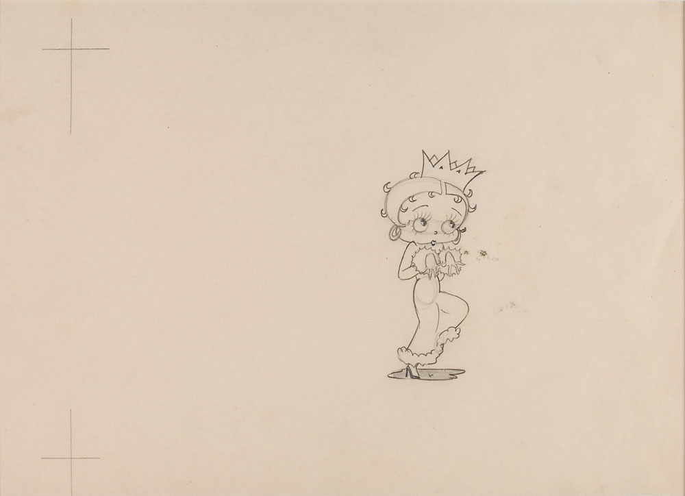Lot #5 Betty Boop production drawing from Betty Boop’s May Party
