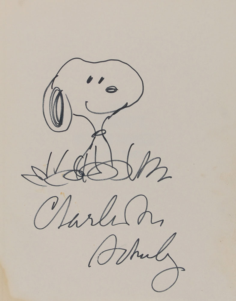 Lot #498 Snoopy Come Home movie book signed by