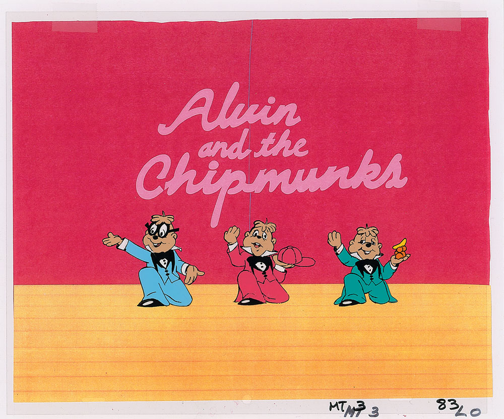 Lot #508 Alvin, Simon, and Theodore opening title