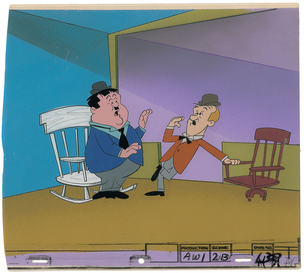 Lot #464 Laurel and Hardy production cel and