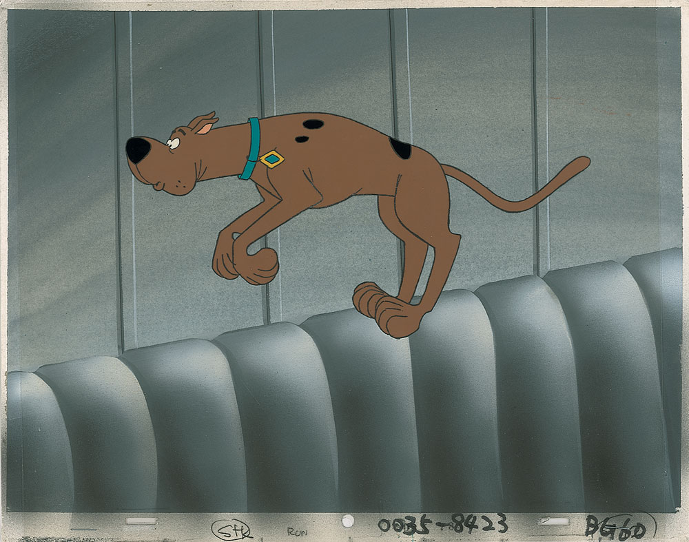 Lot #459 Scooby-Doo production cel and production