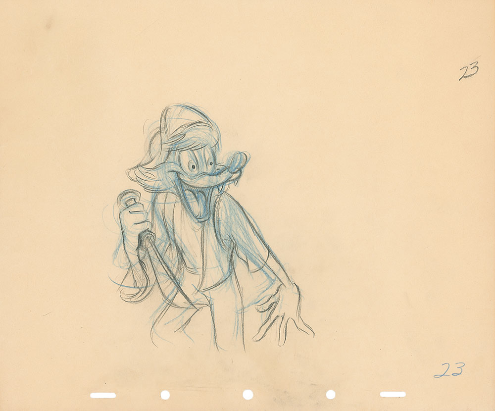 Lot #169 Br’er Fox production drawing from Song of