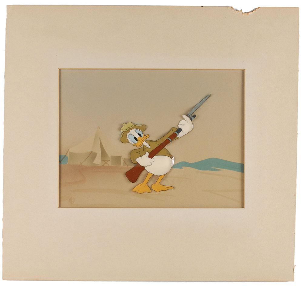 Lot #160 Donald Duck production cel from Donald
