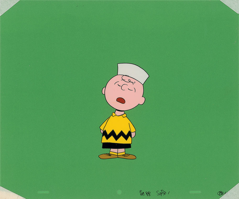 Lot #494 Charlie Brown production cel from It Was