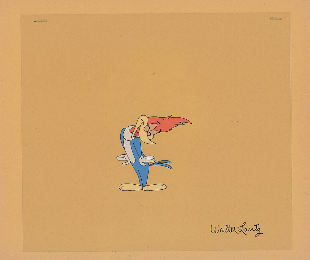 Lot #447 Woody Woodpecker production cel from the