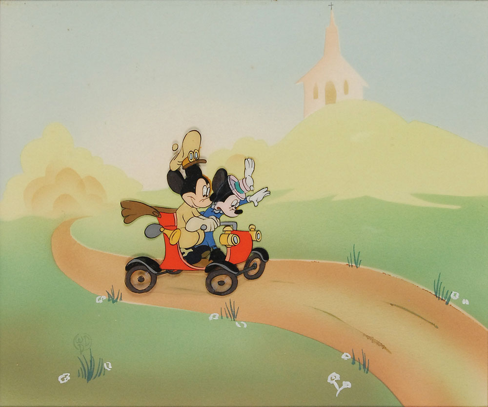 Lot #143 Mickey and Minnie Mouse production cel