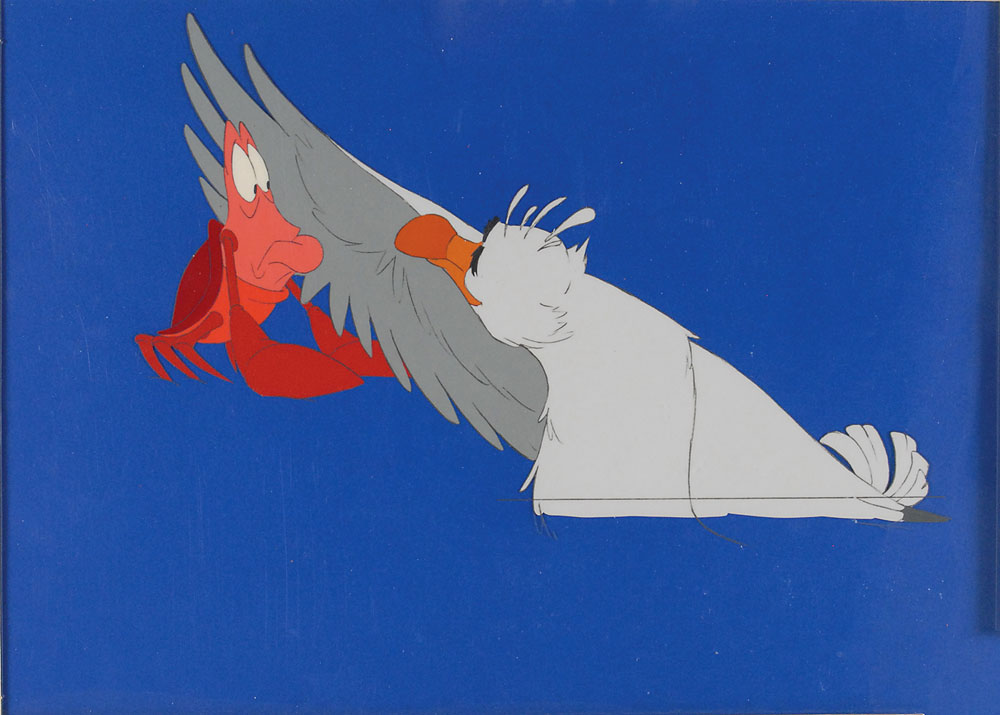 Lot #312 Scuttle and Sebastian production cel from
