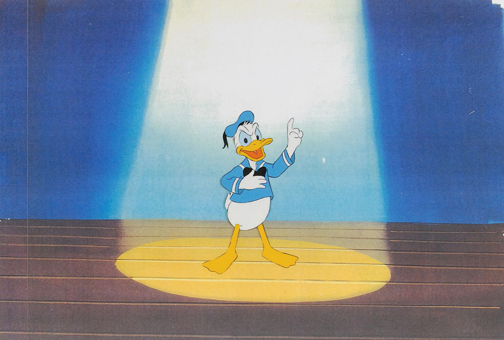 Lot #293 Donald Duck production cel from Careers