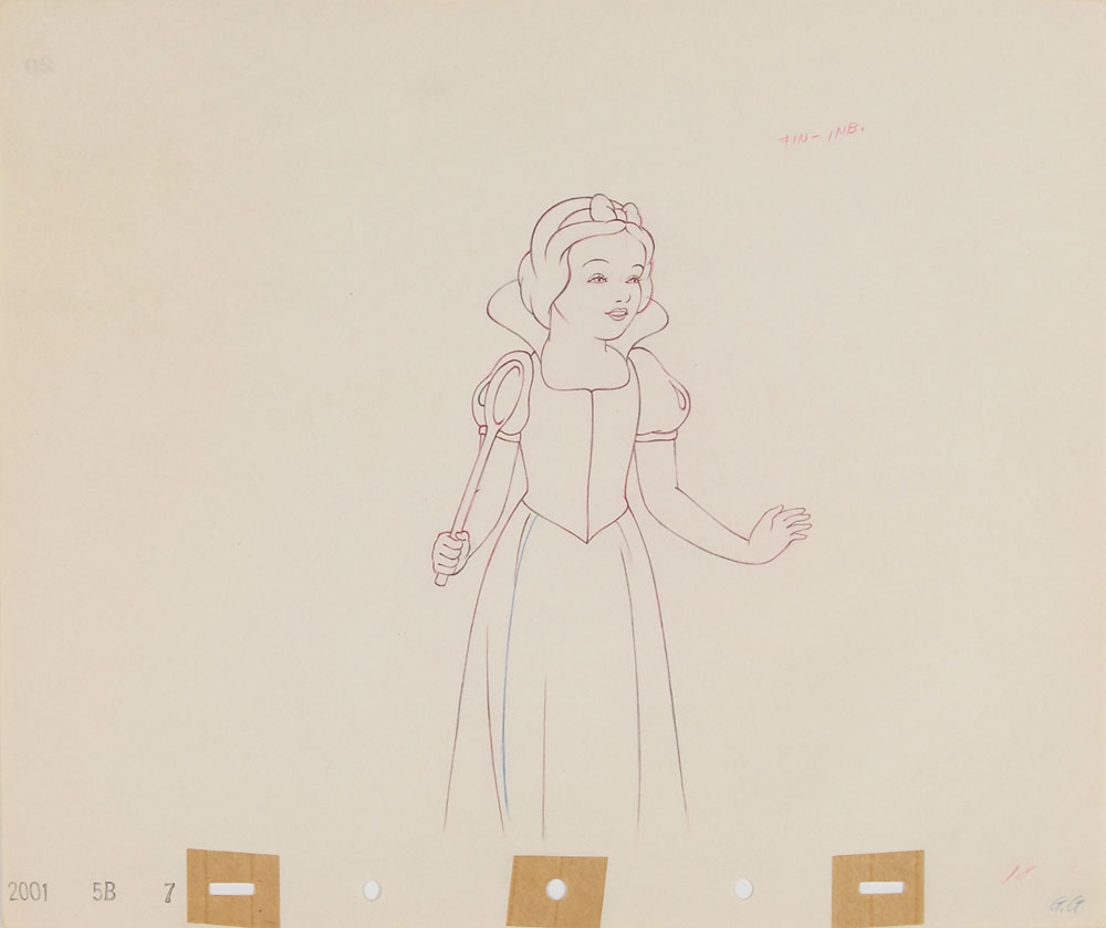 Lot #75 Snow White production drawing from Snow