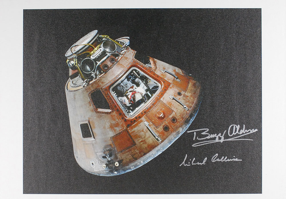 Lot #366 Buzz Aldrin and Michael Collins
