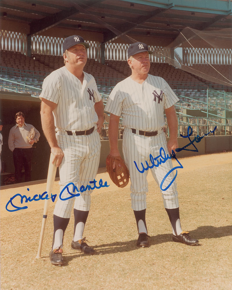 Lot #1165 Mickey Mantle and Whitey Ford