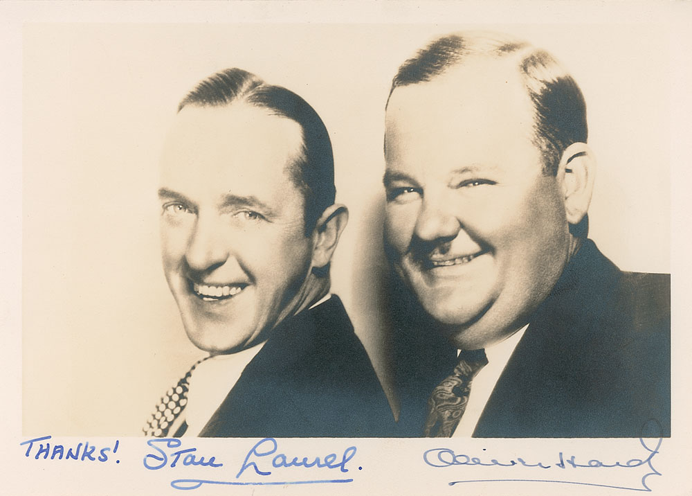 Lot #754 Laurel and Hardy