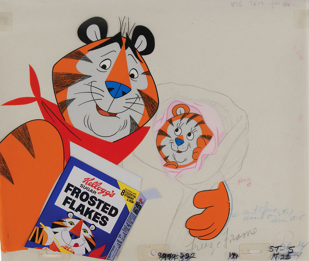 Lot #510 Tony the Tiger and Baby Tiger production
