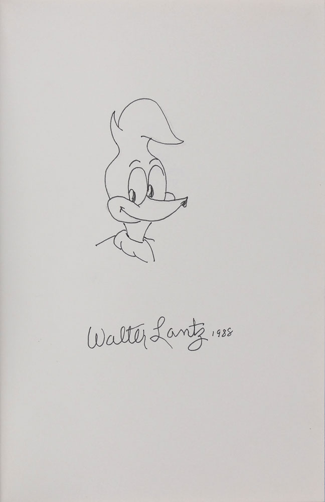 Lot #449 Walter Lantz signed book
