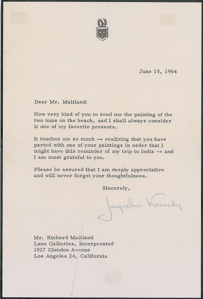 Lot #95 Jacqueline Kennedy