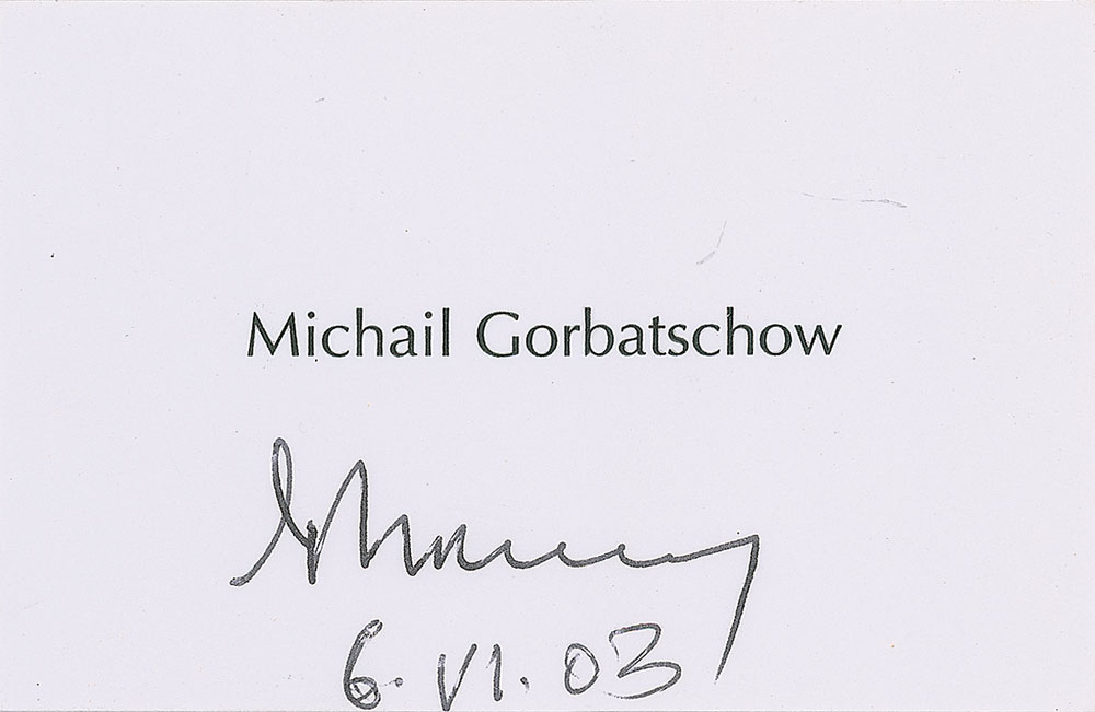 Lot #286 Mikhail Gorbachev