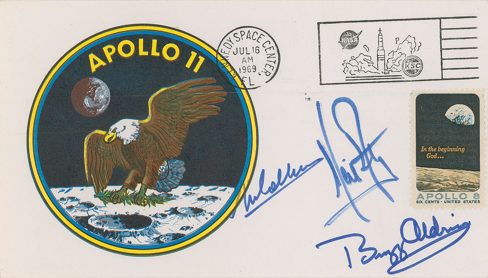 Lot #1056 Apollo 11 ‘Type 3’ Signed Insurance Cover