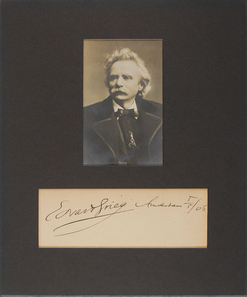 Lot #722 Edvard Grieg