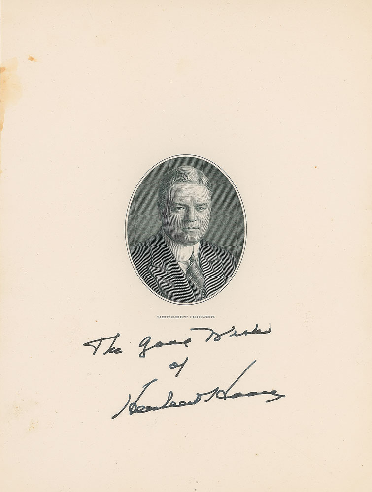 Lot #110 Herbert Hoover