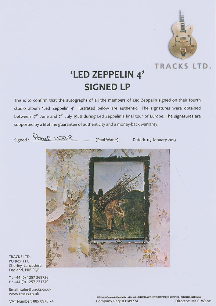 Lot #150 Led Zeppelin - Image 2