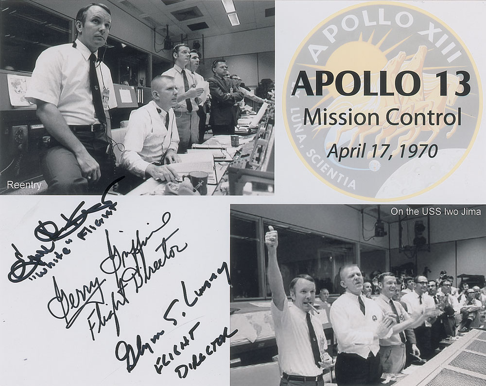 Lot #485 Apollo 13 Mission Control
