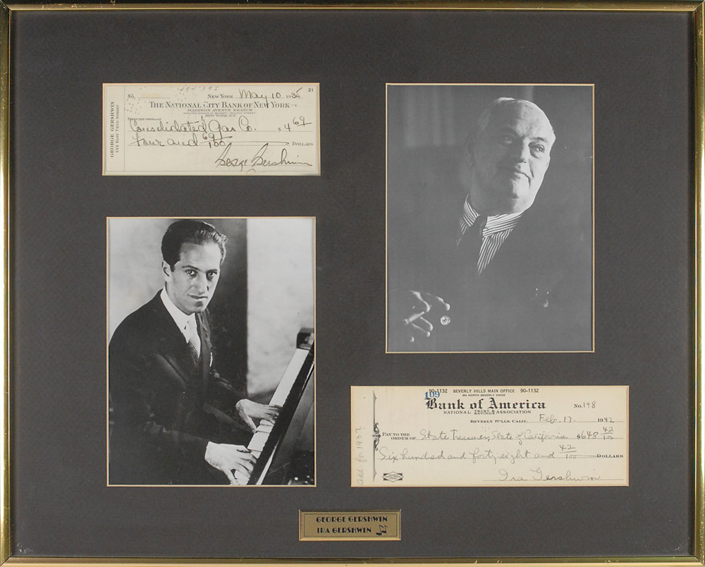 Lot #796 George and Ira Gershwin
