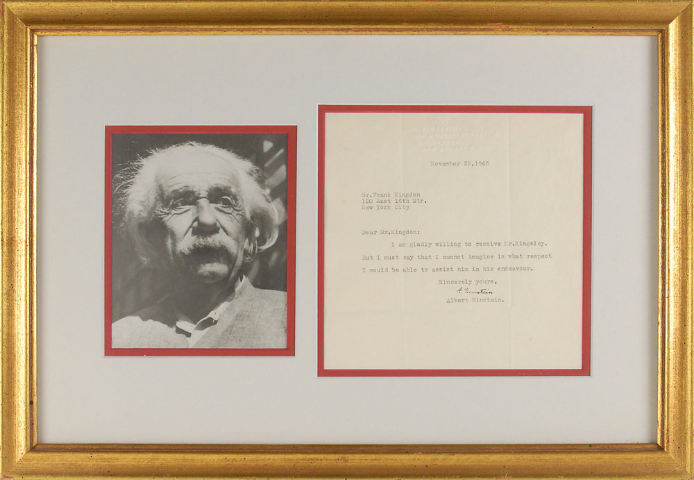 Lot #242 Albert Einstein - Image 1
