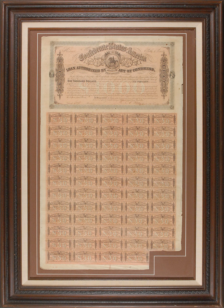 Lot #411 Confederate War Bond - Image 1