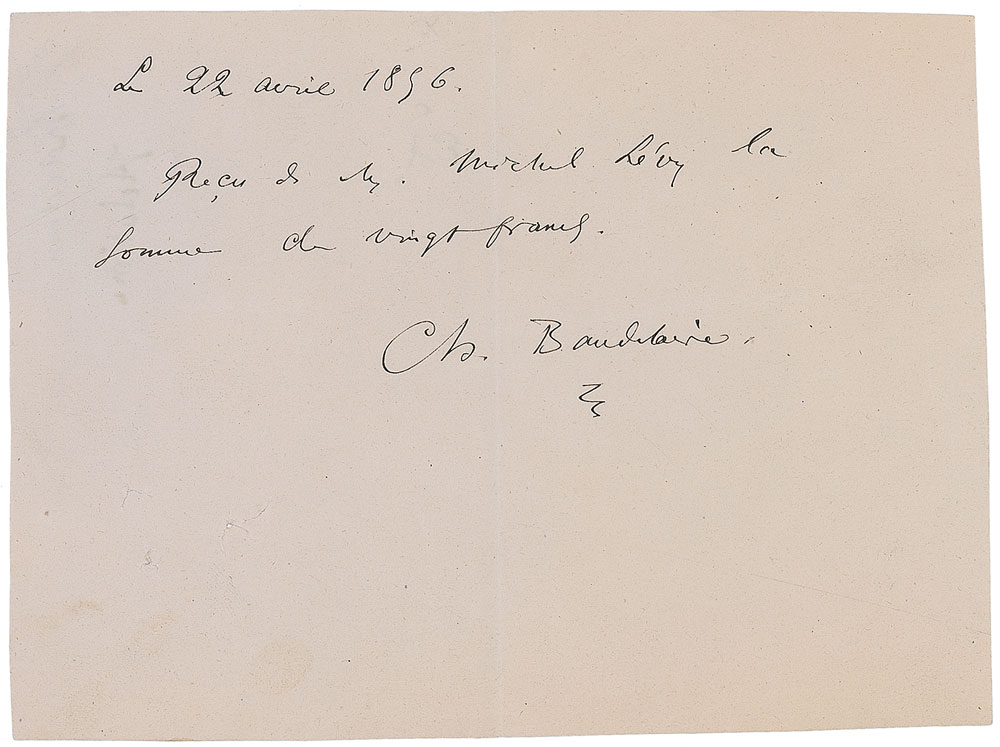 Lot #663 Charles Baudelaire