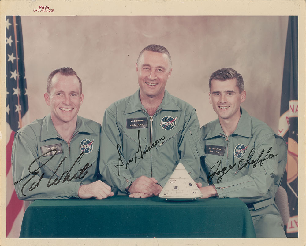Lot #9223 Apollo 1 Signed Photograph