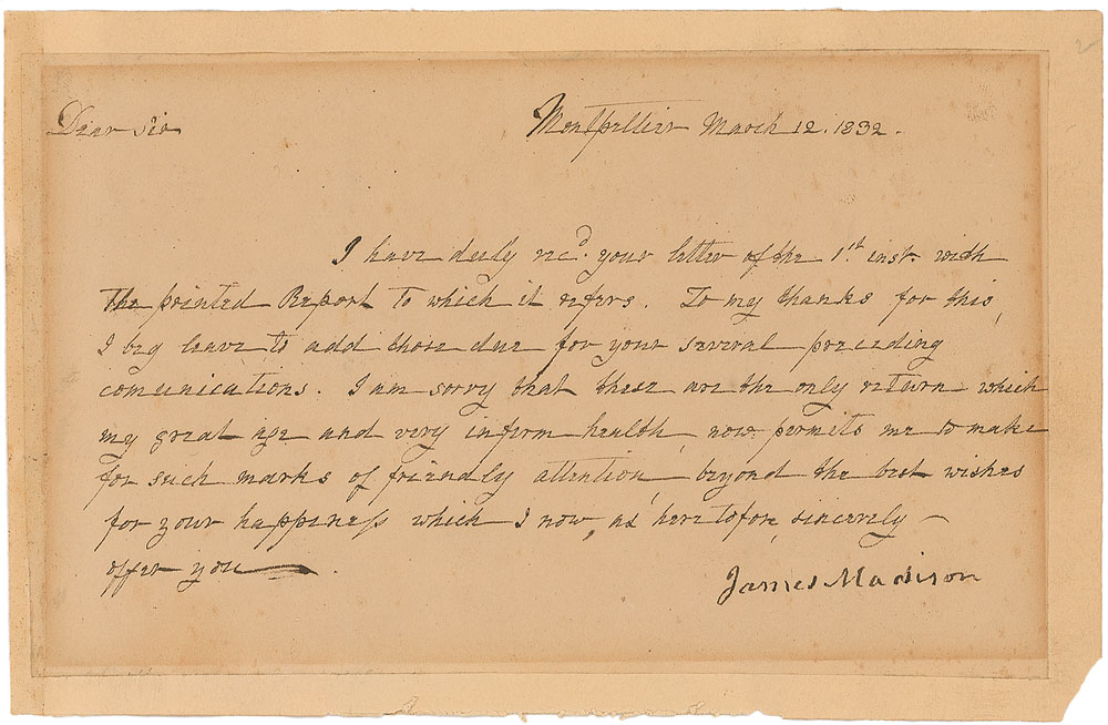 Lot #13 James and Dolley Madison - Image 1