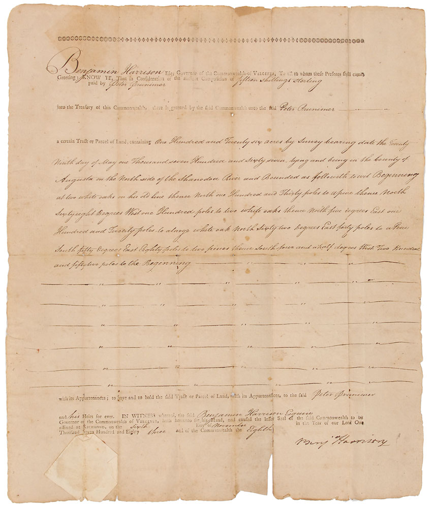 Lot #229 Declaration of Independence: Benjamin
