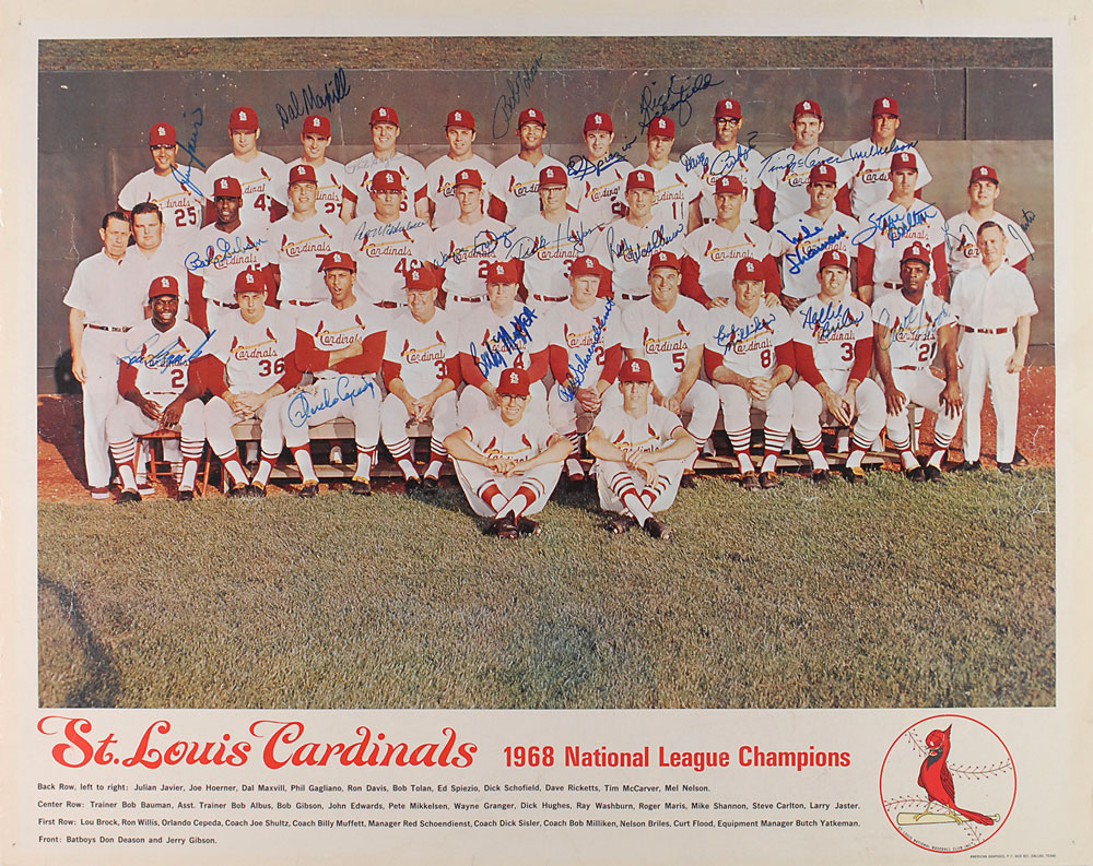 Lot #1122 St. Louis Cardinals: 1968