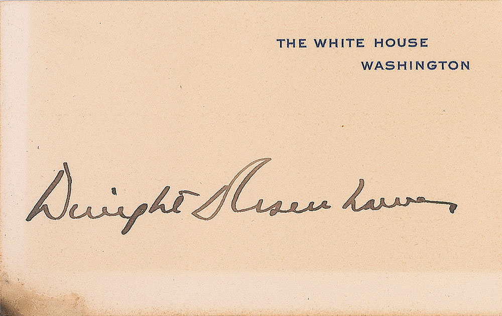 Lot #106 Dwight and Mamie Eisenhower