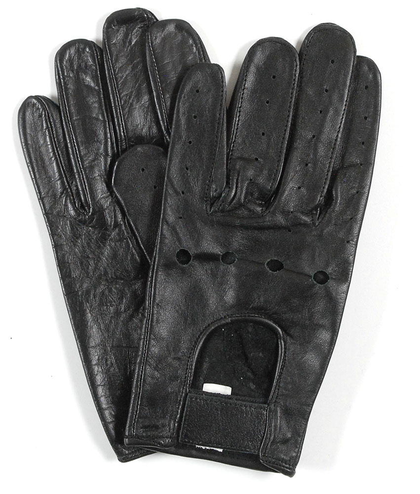Lot #473 Joey Ramone’s Black Leather Gloves