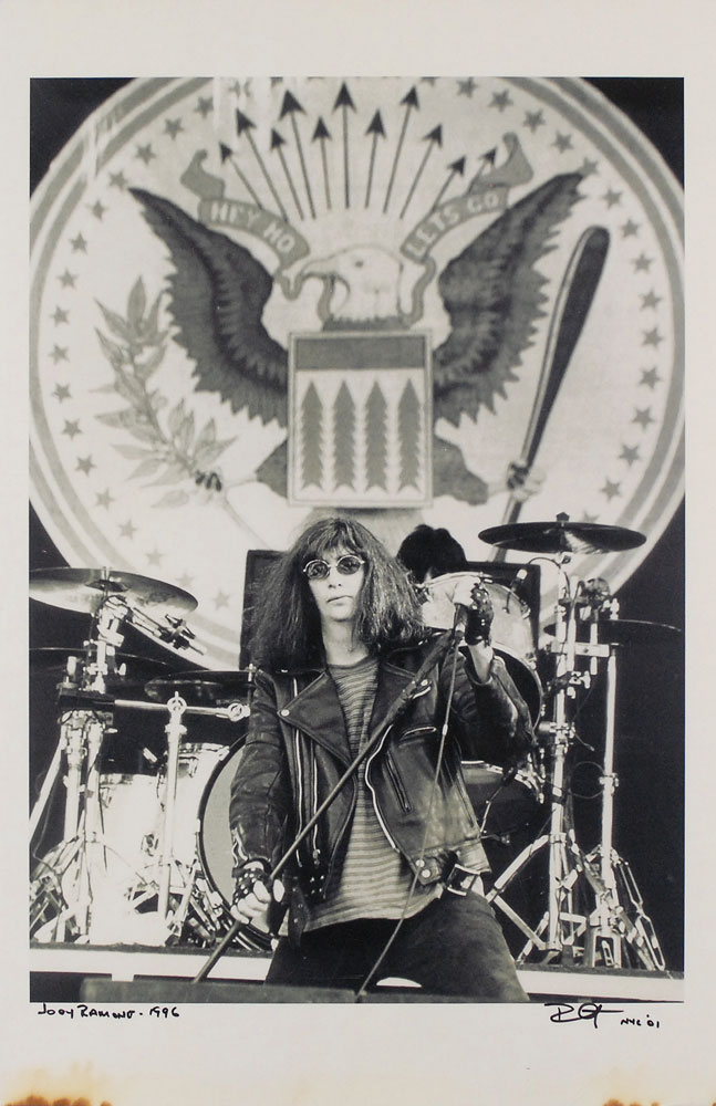 Lot #519 Joey Ramone’s Bob Gruen Photograph