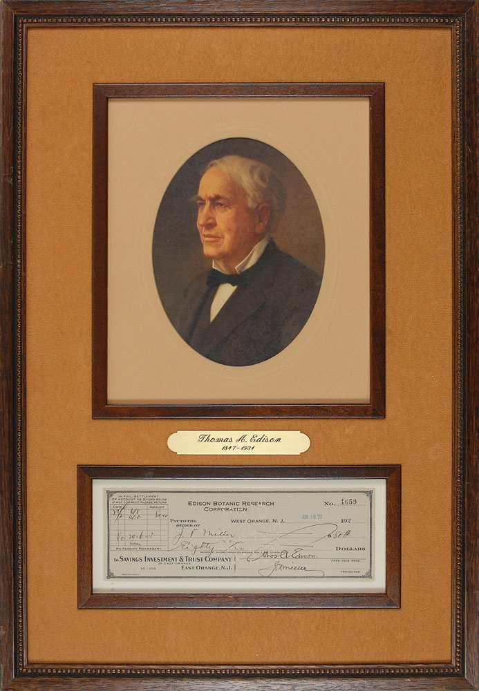 Lot #198 Thomas Edison