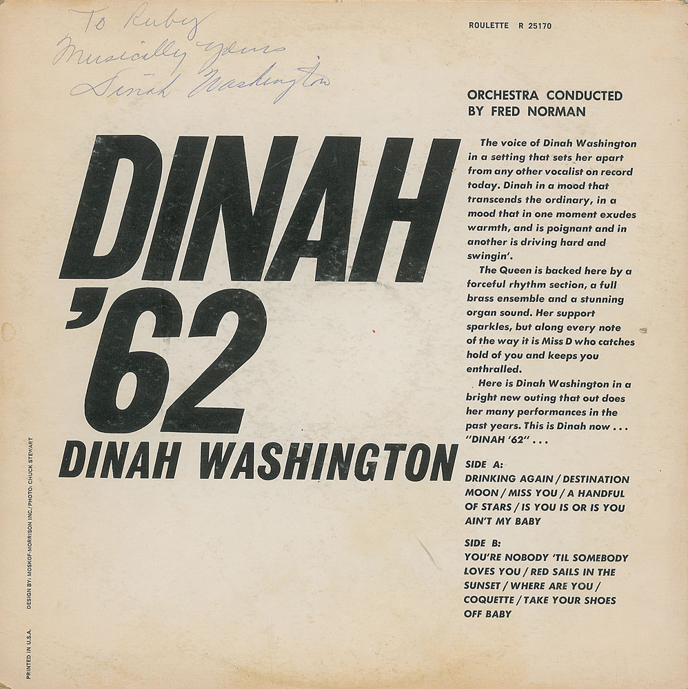 Lot #200 Dinah Washington