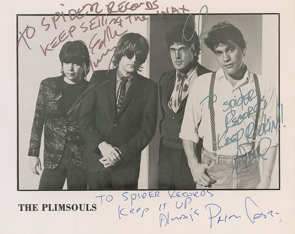 Lot #553 The Plimsouls Signed Photograph