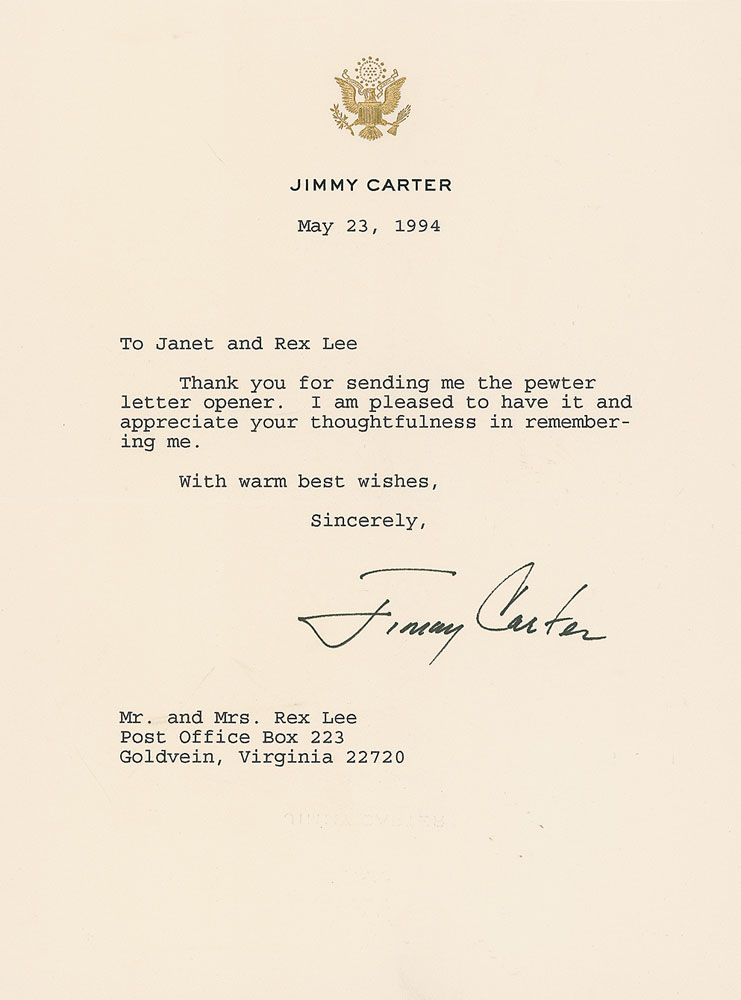 Lot #155 Jimmy Carter
