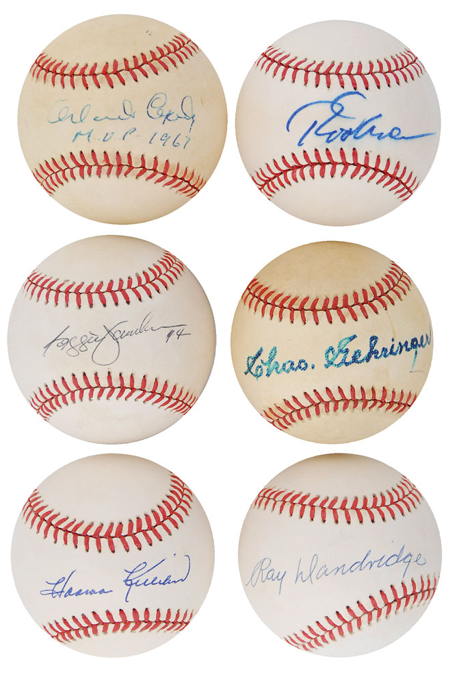 Lot #952 Baseball Hall of Famers